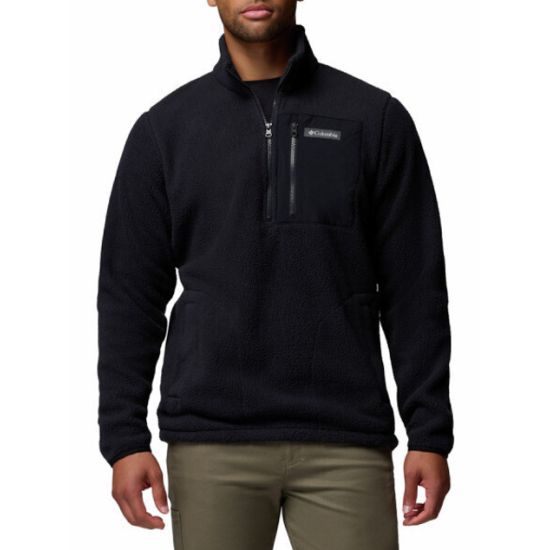 Ανδρικό Jasper Ridge Pebbled Half Zip Fleece Μαύρο Columbia 2142411-010