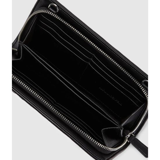 Γυναικείο K/Weave Πορτοφόλι Μαύρο Karl Lagerfeld A3W32038-1AV BLACK NICKEL