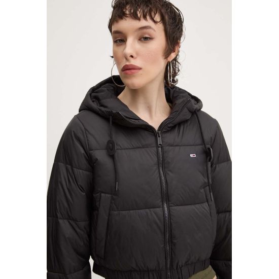 Γυναικείο Puffer Μπουφάν Μαύρο Tommy Jeans DW0DW18313-BDS