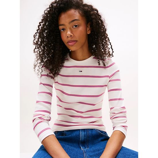 Γυναικεία Μακρυμάνικη Μπλούζα Off White Tommy Jeans DW0DW17387-0FB