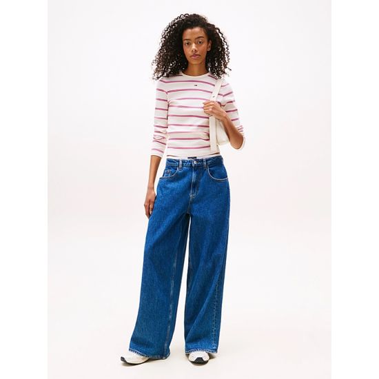 Γυναικεία Μακρυμάνικη Μπλούζα Off White Tommy Jeans DW0DW17387-0FB