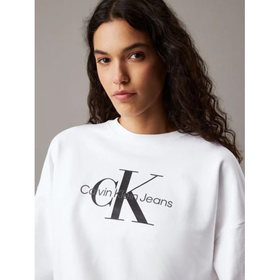 Γυναικείο Φούτερ Λευκό Calvin Klein LV047B234G-YAA