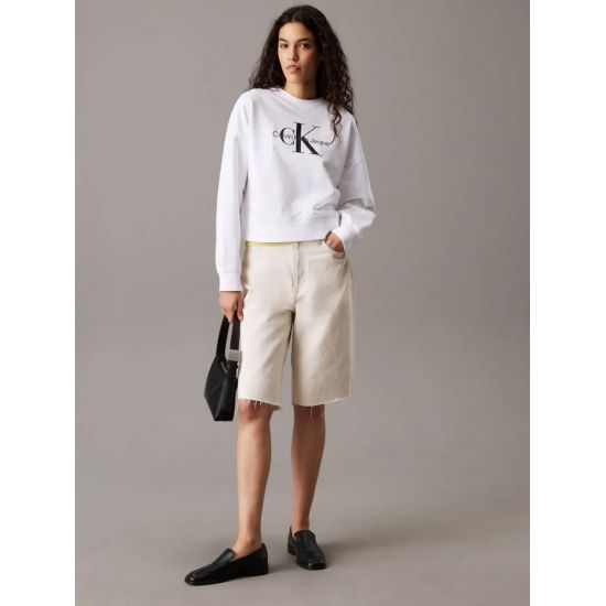 Γυναικείο Φούτερ Λευκό Calvin Klein LV047B234G-YAA