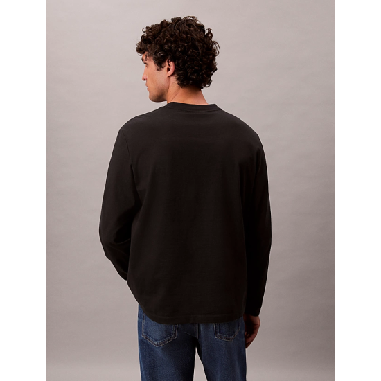 Ανδρικό Μακρυμάνικο T-shirt Μαύρο Calvin Klein LV04LD232G-UB1