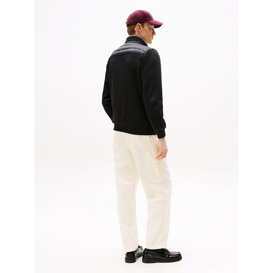 Ανδρικό Μπουφάν Μαύρo Tommy Hilfiger MW0MW41329-BDS