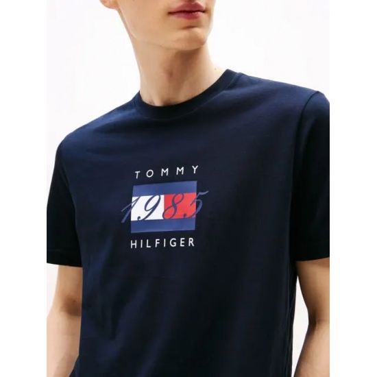 Ανδρικό T-shirt Navy Μπλε Tommy Hilfiger MW0MW41338-DW5