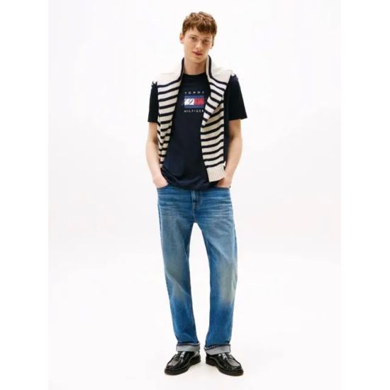 Ανδρικό T-shirt Navy Μπλε Tommy Hilfiger MW0MW41338-DW5