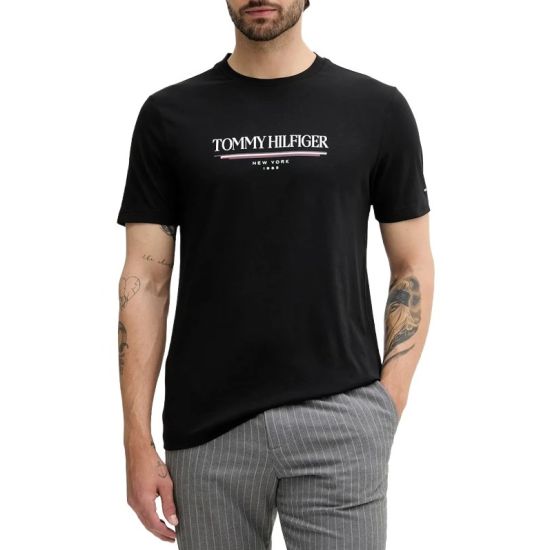 Ανδρικό T-shirt Μαύρο Tommy Hilfiger MW0MW40324-BDS
