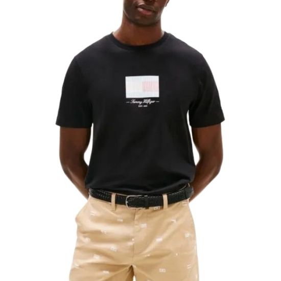 Ανδρικό T-shirt Μαύρο Tommy Hilfiger MW0MW39349-BDS