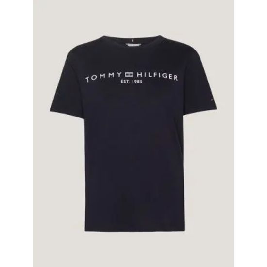 Γυναικείο Signature Logo T-shirt Μαύρο Tommy Hilfiger WW0WW40276-BDS
