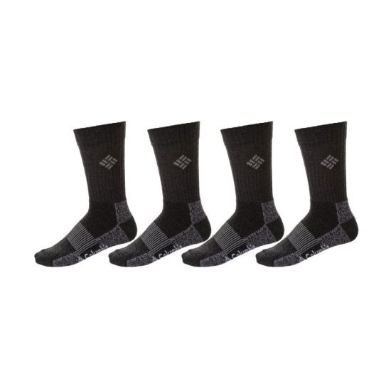Unisex Κάλτσες 4 Τεμαχίων Μαύρες Columbia C1179B-BLACK