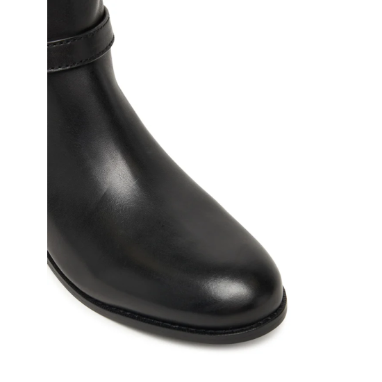 Γυναικείες Δερμάτινες Brooke Μπότες Μαύρες Ralph Lauren 802967768001-BLACK