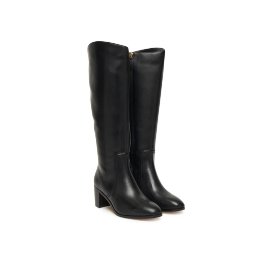 Γυναικείες Δερμάτινες Charly Μπότες Μαύρες Ralph Lauren 802967813001-BLACK