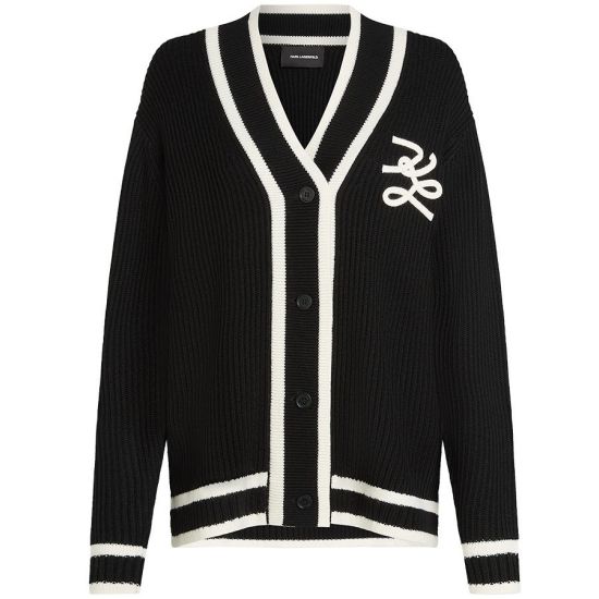 Γυναικεία Soutache Autograph Ζακέτα Μαύρη Karl Lagerfeld A4W18052-999 BLACK