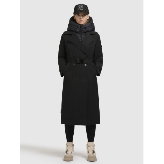 Γυναικεία Elena Καπαρντίνα Μαύρη Khujo KJ267CO253-BLACK