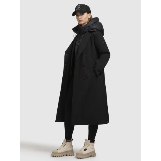 Γυναικεία Elena Καπαρντίνα Μαύρη Khujo KJ267CO253-BLACK