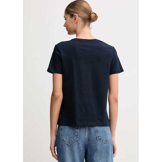 Γυναικείο TH Crest T-shirt Navy Μπλε Tommy Hilfiger WW0WW46153-C1G