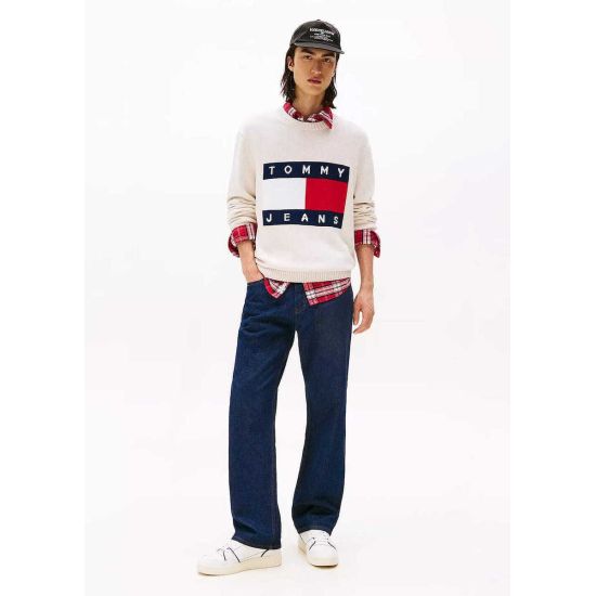 Ανδρικό Πουλόβερ Off White Tommy Jeans DM0DM22105-AFN