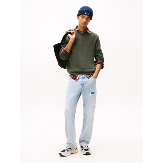 Ανδρικό Πουλόβερ Χακί Tommy Jeans DM0DM21787-MRH