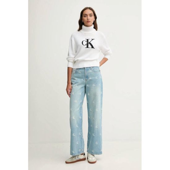 Γυναικείο Πουλόβερ Ζιβάγκο Λευκό Calvin Klein LV047D354G-YAA