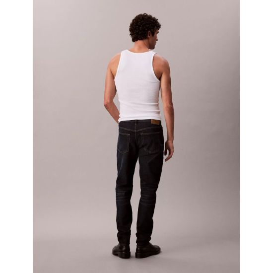 Ανδρικό Slim Taper Τζιν Navy Μπλε Calvin Klein LV04RD700G-ZY0