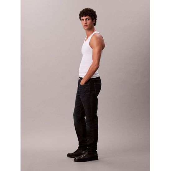 Ανδρικό Slim Taper Τζιν Navy Μπλε Calvin Klein LV04RD700G-ZY0