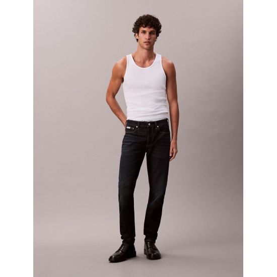 Ανδρικό Slim Taper Τζιν Navy Μπλε Calvin Klein LV04RD700G-ZY0