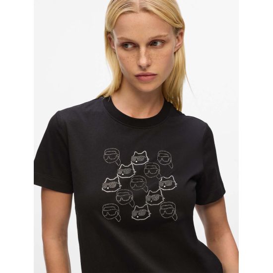 Γυναικείο Ikon Seasonal Rs T-shirt Μαύρο Karl Lagerfeld A4W17098-999 BLACK