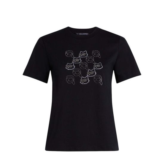Γυναικείο Ikon Seasonal Rs T-shirt Μαύρο Karl Lagerfeld A4W17098-999 BLACK