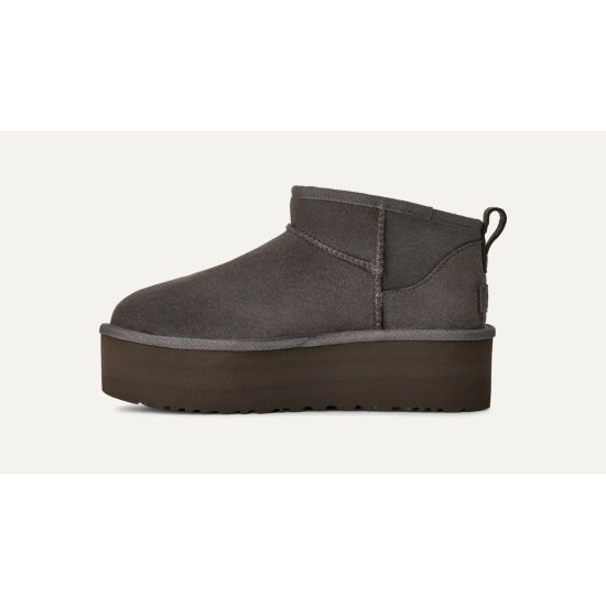 Γυναικεία Classic Ultra Mini Platform Μποτάκια Γκρι UGG 1135092-CHRC