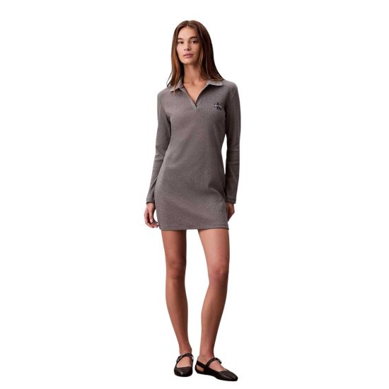 Γυναικείο Polo Φόρεμα Γκρι Calvin Klein LV047D214G-P7E