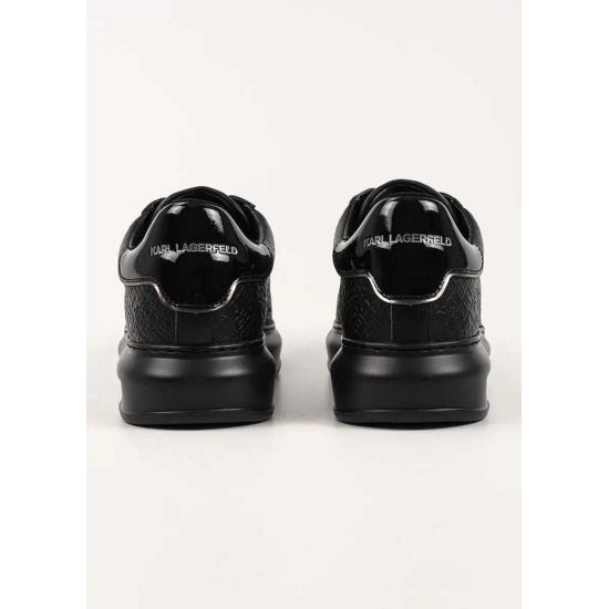 Ανδρικά Δερμάτινα Kapri Sneakers Μαύρα Karl Lagerfeld KL52543A-00X BLACK