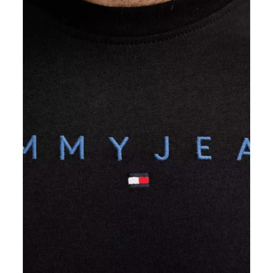 Ανδρικό T-shirt Μαύρο Tommy Jeans DM0DM20744-0GK