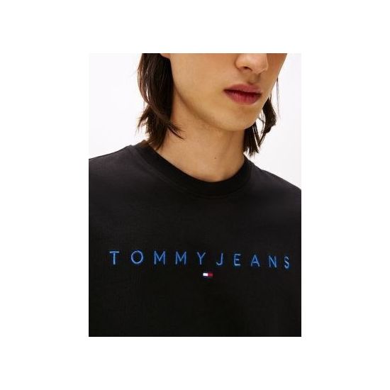 Ανδρικό T-shirt Μαύρο Tommy Jeans DM0DM20744-0GK