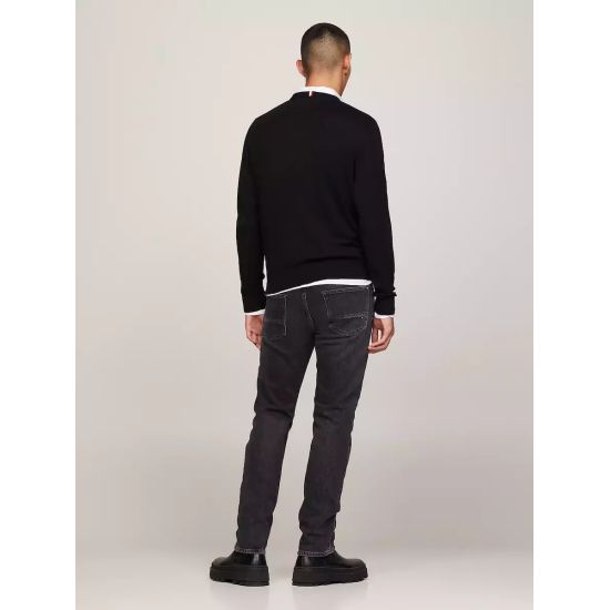 Ανδρικό Πουλόβερ Μαύρο Tommy Hilfiger MW0MW28046-BDS
