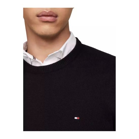 Ανδρικό Πουλόβερ Μαύρο Tommy Hilfiger MW0MW28046-BDS