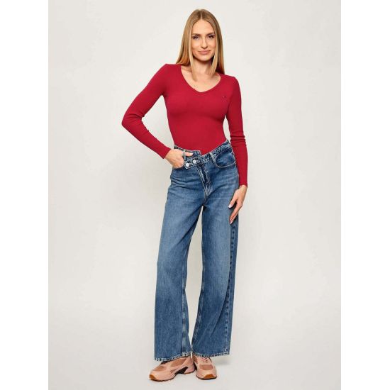 Γυναικεία Μακρυμάνικη Μπλούζα Κόκκινη Tommy Jeans DW0DW17990-XJP