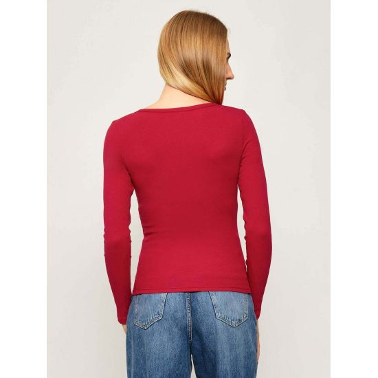 Γυναικεία Μακρυμάνικη Μπλούζα Κόκκινη Tommy Jeans DW0DW17990-XJP