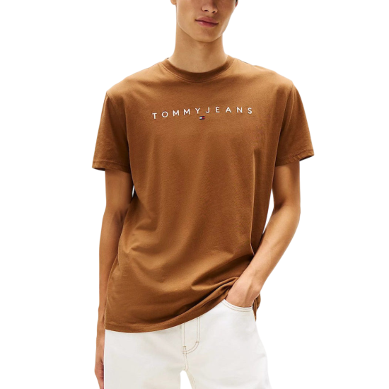 Ανδρικό T-shirt Καφέ Tommy Jeans DM0DM20744-0HD