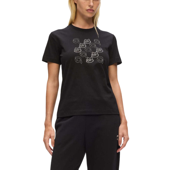 Γυναικείο Ikon Seasonal Rs T-shirt Μαύρο Karl Lagerfeld A4W17098-999 BLACK