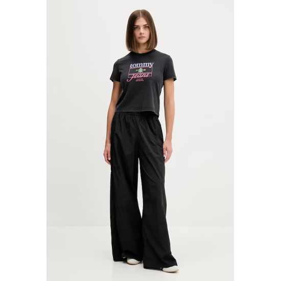 Γυναικείο T-shirt Μαύρο Tommy Jeans DW0DW21533-BDS