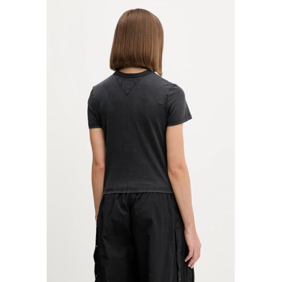Γυναικείο T-shirt Μαύρο Tommy Jeans DW0DW21533-BDS