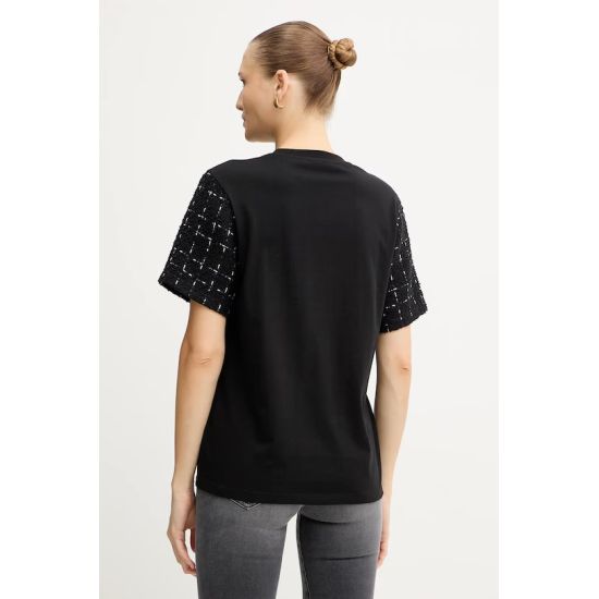 Γυναικείο T-shirt Μαύρο Karl Lagerfeld A4W17091-999 BLACK
