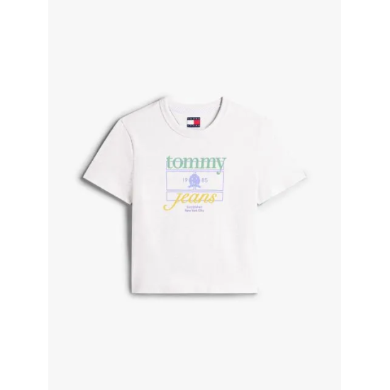 Γυναικείο T-shirt Λευκό Tommy Jeans DW0DW21533-YBL