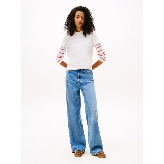 Γυναικείο T-shirt Off White Tommy Jeans DW0DW21964-YBH