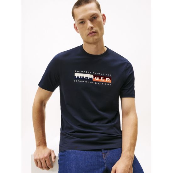 Ανδρικό T-shirt Navy Μπλε Tommy Hilfiger MW0MW40014-DW5