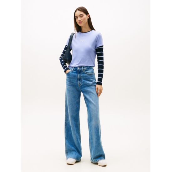 Γυναικείο T-shirt Γαλάζιο Tommy Jeans DW0DW21542-C5Z