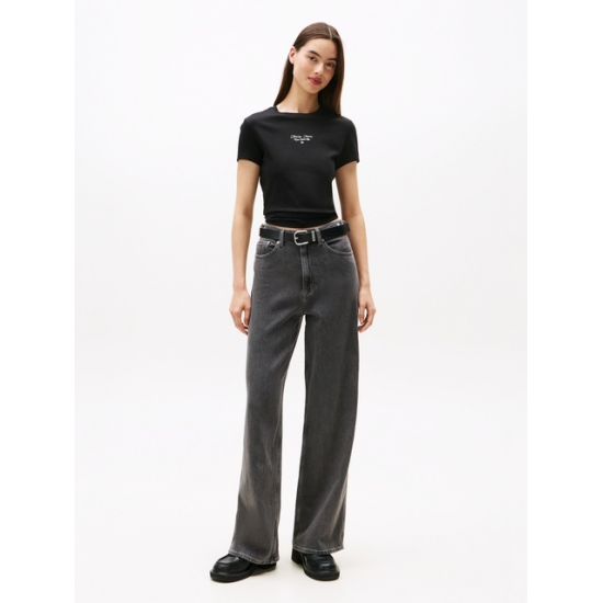 Γυναικείο T-shirt Μαύρο Tommy Jeans DW0DW21542-BDS