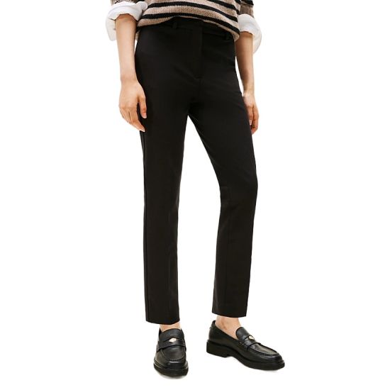 Γυναικείο Slim Παντελόνι Μαύρο Tommy Hilfiger WW0WW48350-BDS