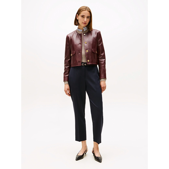 Γυναικείο Παντελόνι Μαύρο Tommy Hilfiger WW0WW48353-BDS